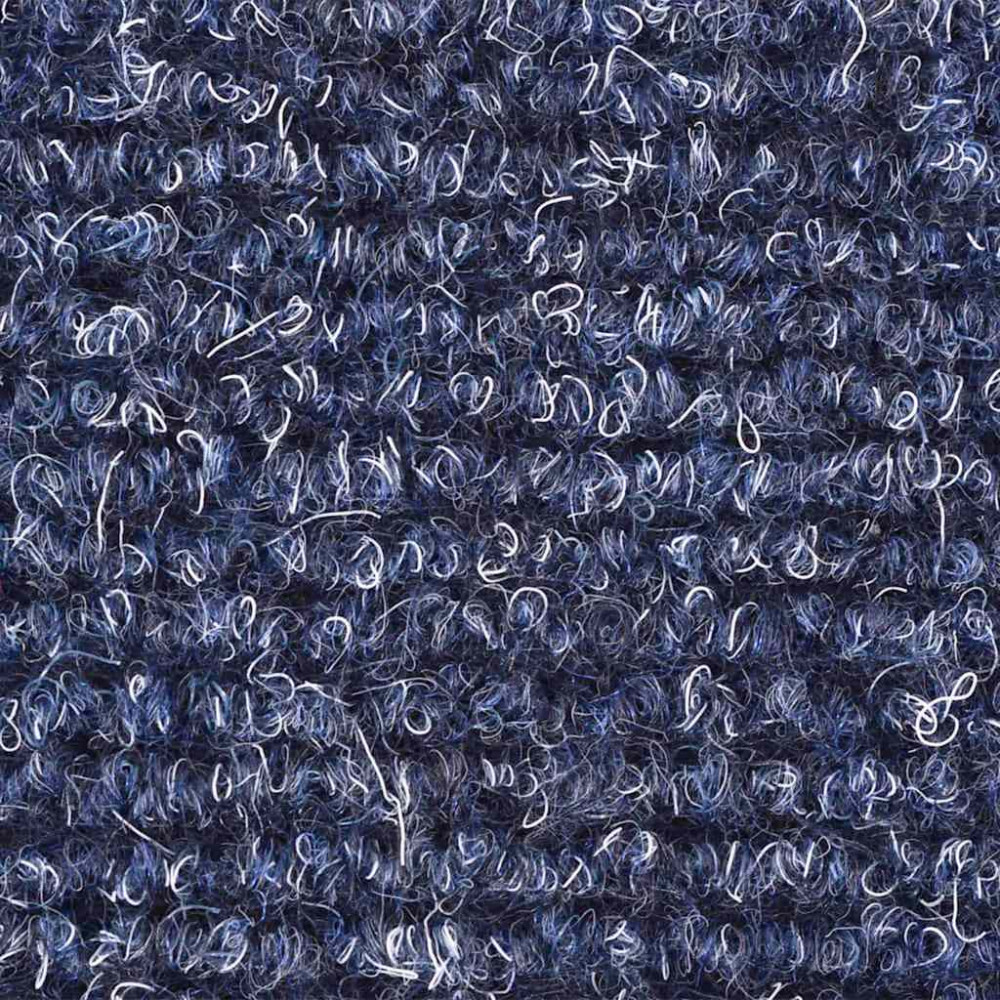 Produktbild för Trappmattor självhäftande 30 st 65x21x4 cm blå halvrunda stora
