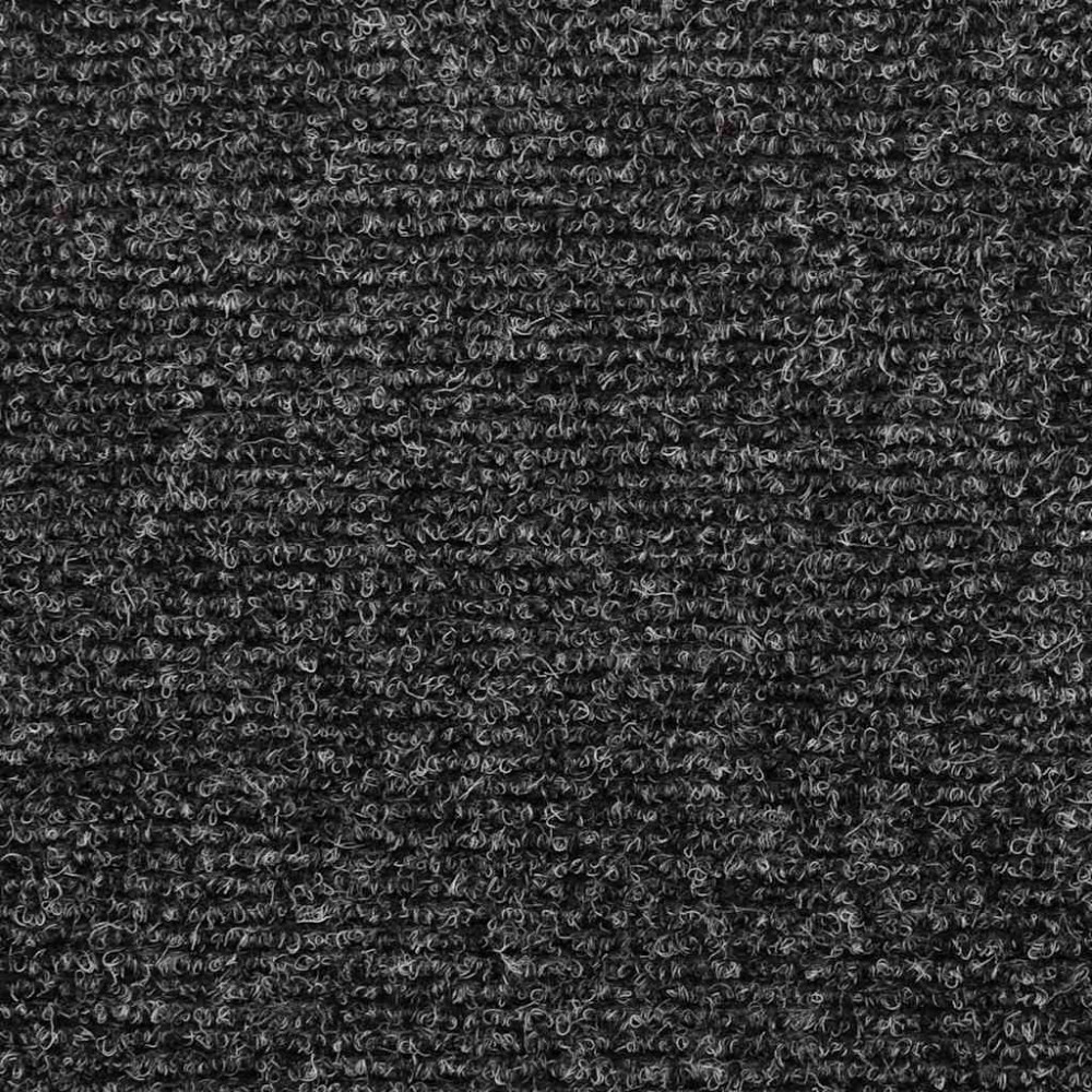 Produktbild för Trappmattor självhäftande 30 st 65x21x4 cm mörkgrå rektangulär kant