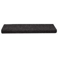 Produktbild för Trappmattor självhäftande 30 st 65x21x4 cm svarta rektangulära kanter