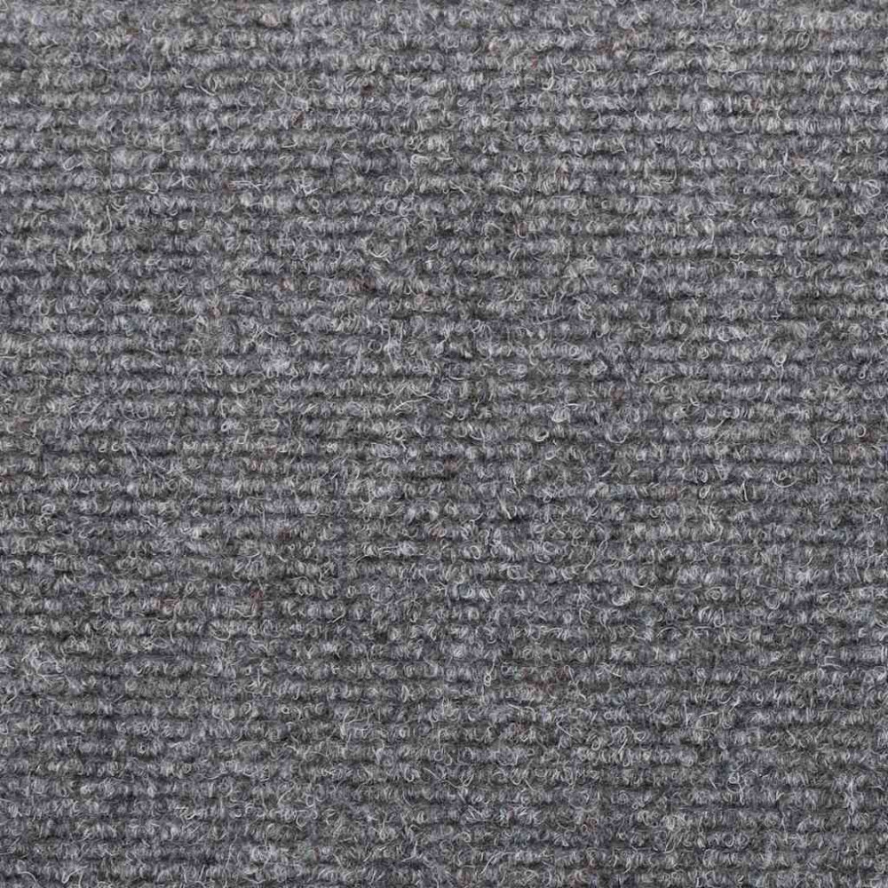 Produktbild för Trappmattor självhäftande 30 st 65x21x4 cm ljusgrå rektangulär kant
