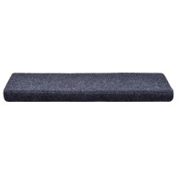 Produktbild för Trappmattor självhäftande 30 st 65x21x4 cm blå rektangulär kant