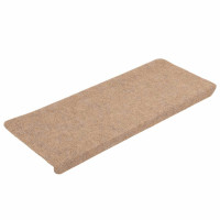 Produktbild för Trappmattor självhäftande 30 st beige 65x24,5x3,5 cm