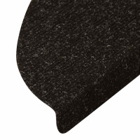 Produktbild för Trappmattor självhäftande 20 st antracit 65x22,5x3,5 cm