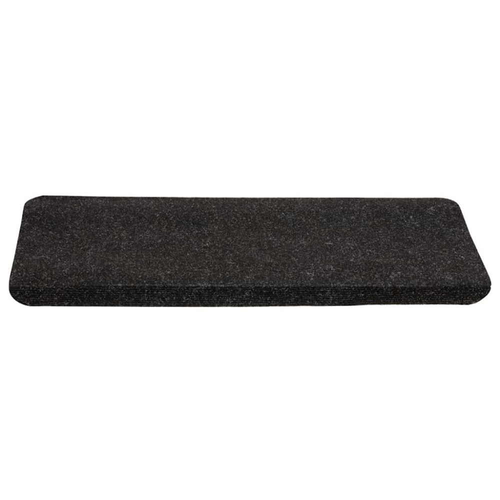 Produktbild för Trappmattor självhäftande 30 st antracit 65x24,5x3,5 cm