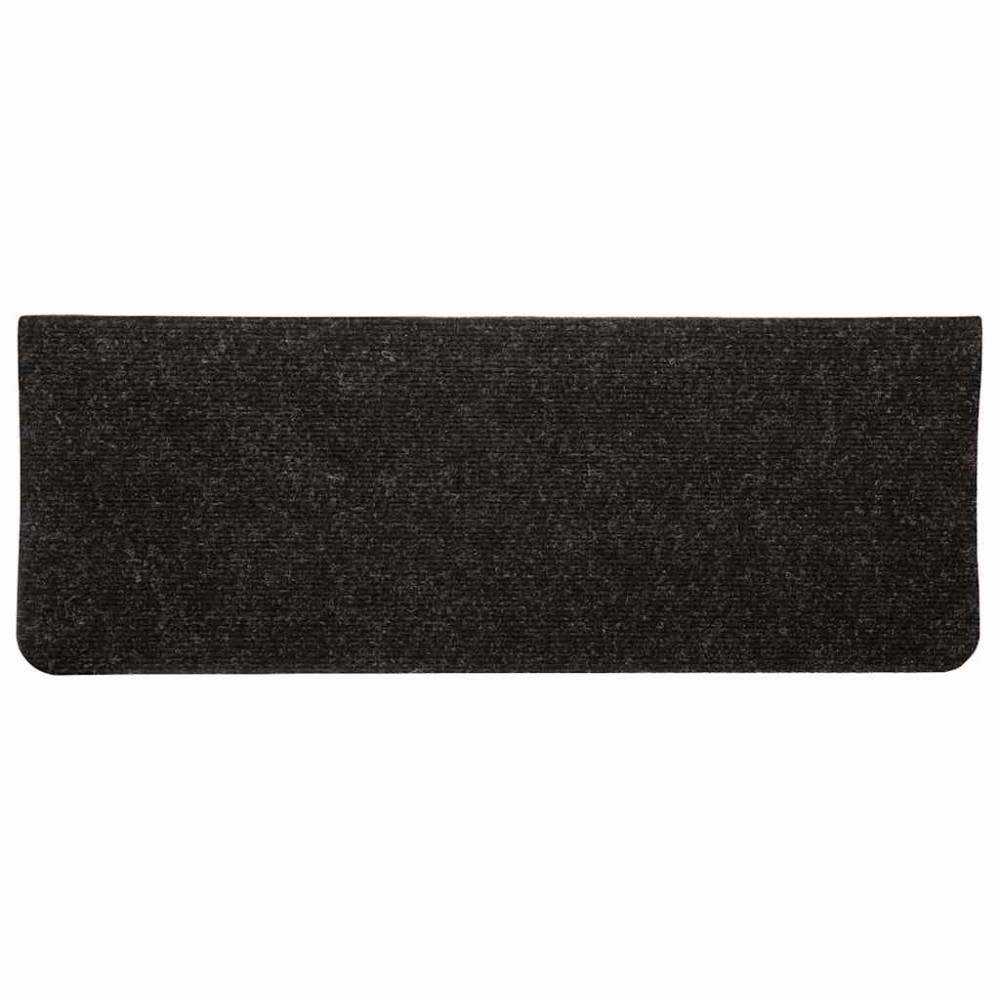 Produktbild för Trappmattor självhäftande 30 st antracit 65x24,5x3,5 cm