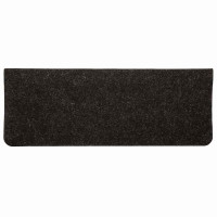 Produktbild för Trappmattor självhäftande 30 st antracit 65x24,5x3,5 cm