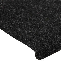 Produktbild för Trappmattor självhäftande 30 st antracit 65x24,5x3,5 cm