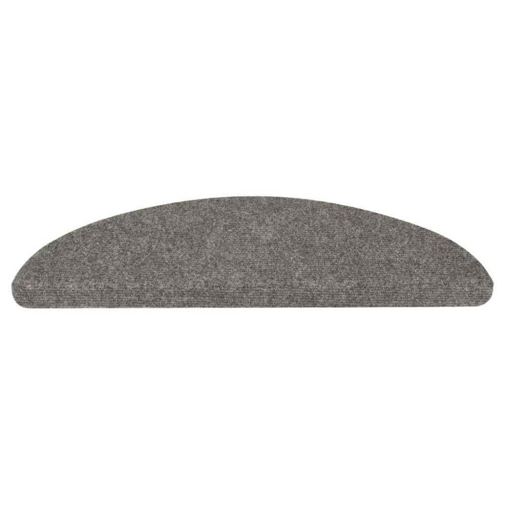 Produktbild för Trappmattor självhäftande 20 st grå 65x22,5x3,5 cm