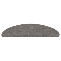 Produktbild för Trappmattor självhäftande 20 st grå 65x22,5x3,5 cm