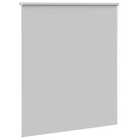 Produktbild för Rullgardin mörkläggning ljusgrå 140x175 cm tyg bredd 136,6 cm