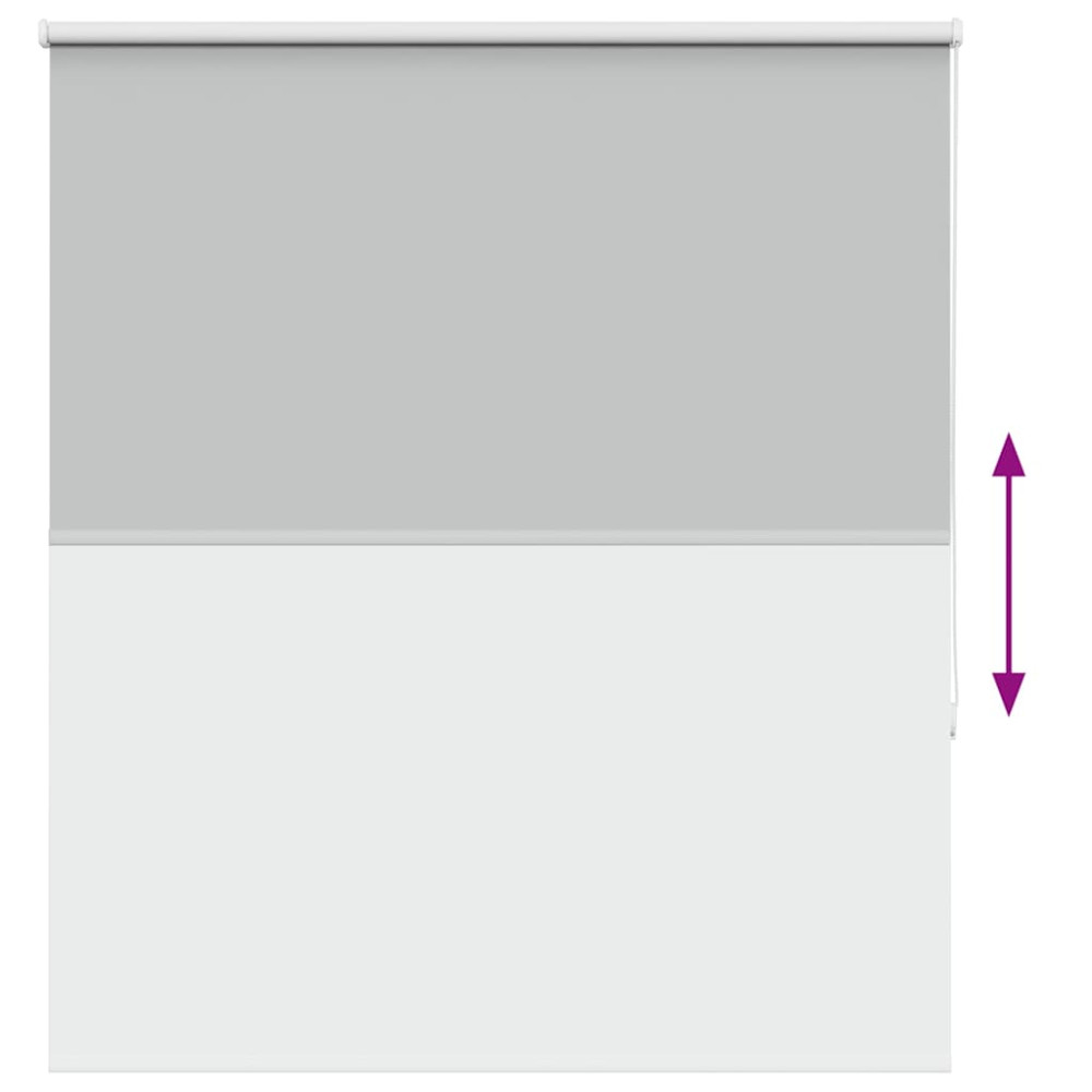 Produktbild för Rullgardin mörkläggning ljusgrå 140x175 cm tyg bredd 136,6 cm