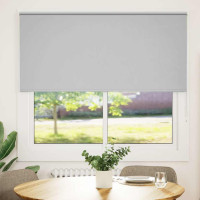 Produktbild för Rullgardin mörkläggning ljusgrå 150x175 cm tyg bredd 146,6 cm