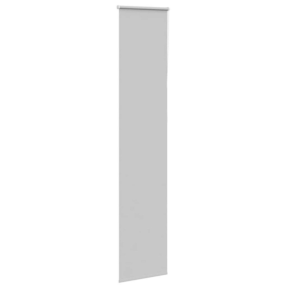 Produktbild för Rullgardin mörkläggning ljusgrå 45x210 cm tygbredd 40,7 cm