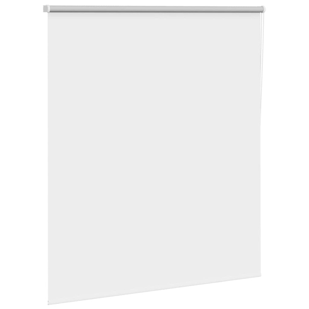 Produktbild för Rullgardin mörkläggningsvit 125x150 cm tyg bredd 121,6 cm