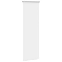 Produktbild för Rullgardin mörkläggningsgardin vit 40x175 cm tyg bredd 35,7 cm