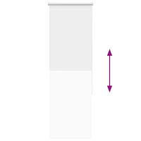 Produktbild för Rullgardin mörkläggningsgardin vit 40x175 cm tyg bredd 35,7 cm