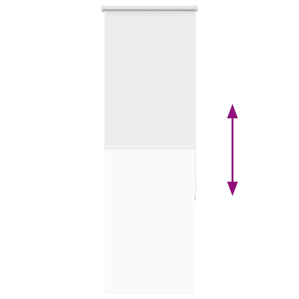 Produktbild för Rullgardin mörkläggningsgardin vit 45x175 cm tygbredd 40,7 cm