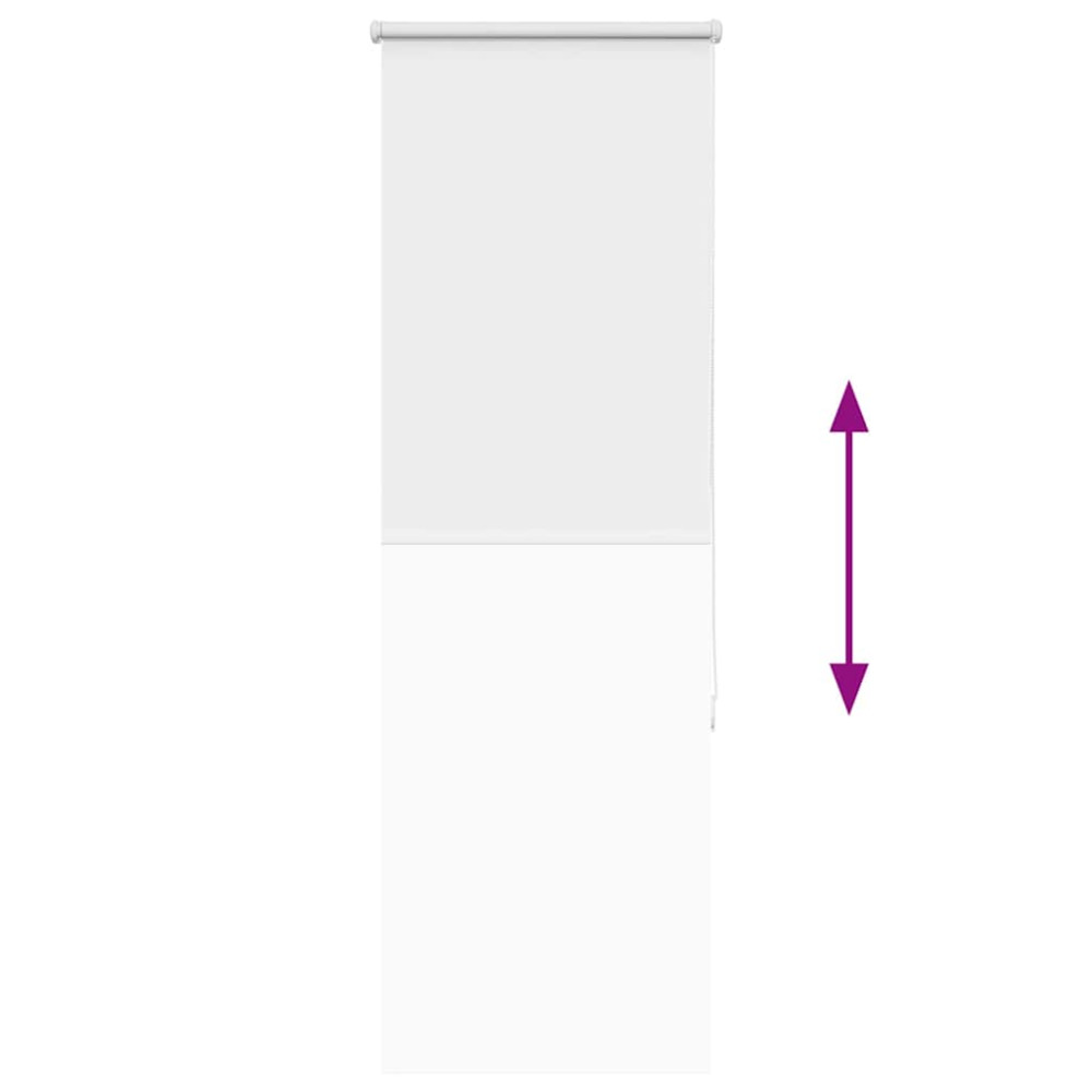 Produktbild för Rullgardin mörkläggningsgardin vit 50x175 cm tyg bredd 45,7 cm