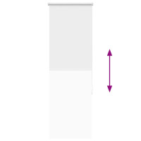 Produktbild för Rullgardin mörkläggningsgardin vit 50x175 cm tyg bredd 45,7 cm