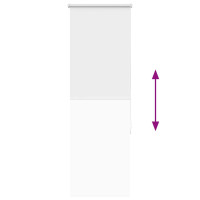 Produktbild för Rullgardin mörkläggningsgardin vit 55x175 cm tyg bredd 50,7 cm
