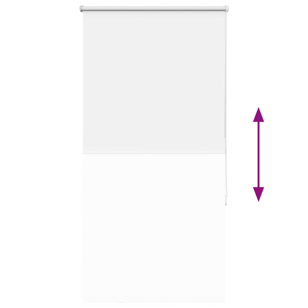 Produktbild för Rullgardin mörkläggningsgardin vit 65x175 cm tyg bredd 60,7 cm