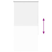 Produktbild för Rullgardin mörkläggningsgardin vit 65x175 cm tyg bredd 60,7 cm