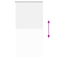 Produktbild för Rullgardin mörkläggningsgardin vit 85x175 cm tygbredd 80,7 cm