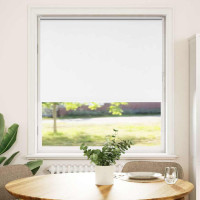 Produktbild för Rullgardin mörkläggningsgardin vit 95x175 cm tyg bredd 90,7 cm