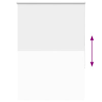 Produktbild för Rullgardin mörkläggningsvit 100x175 cm tyg bredd 95,7 cm