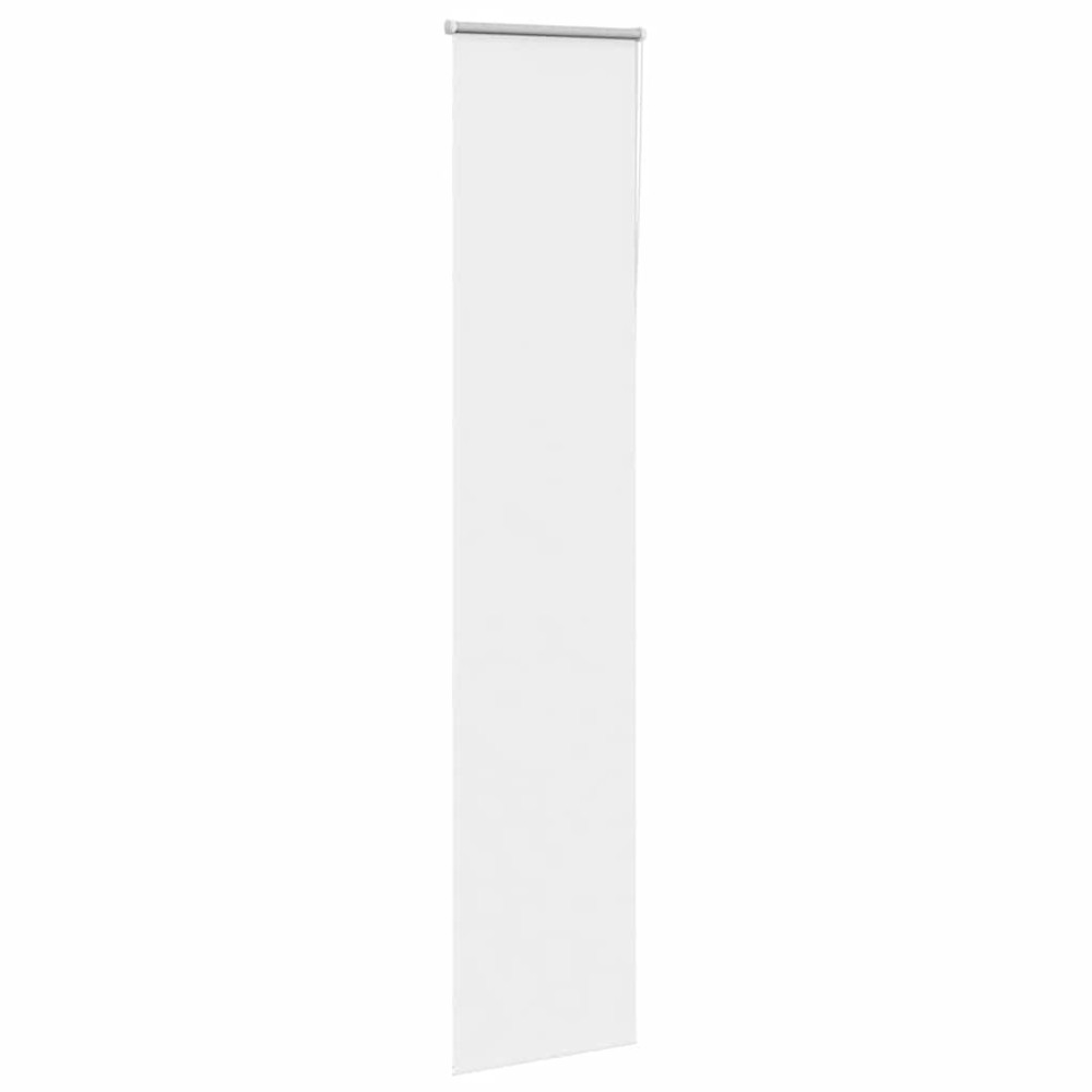 Produktbild för Rullgardin mörkläggning vit 40x210 cm tyg bredd 35,7 cm