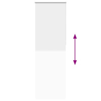 Produktbild för Rullgardin mörkläggningsgardin vit 70x210 cm tyg bredd 65,7 cm