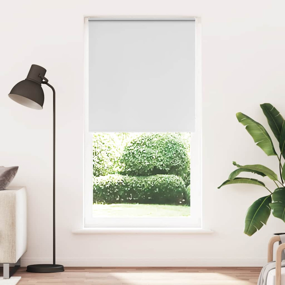 Produktbild för Rullgardin mörkläggning vit 110x210 cm tygbredd 105,7 cm