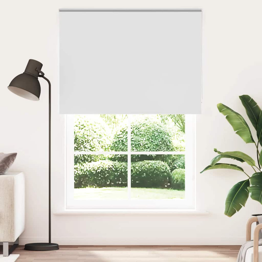 Produktbild för Rullgardin mörkläggningsgardin vit 150x210 cm tyg bredd 146,6cm