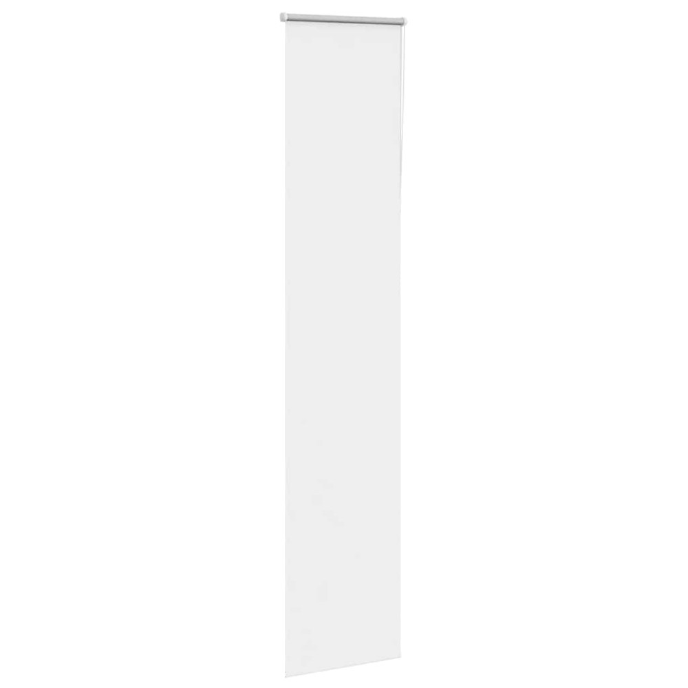 Produktbild för Rullgardin mörkläggning vit 40x230 cm tyg bredd 35,7 cm