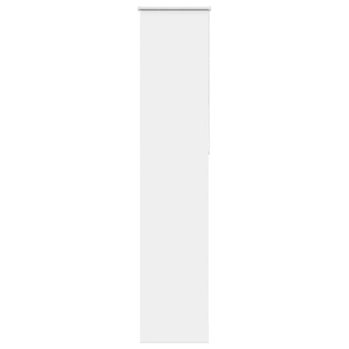 vidaXL Rullgardin mörkläggning vit 50x230 cm tyg bredd 45,7 cm