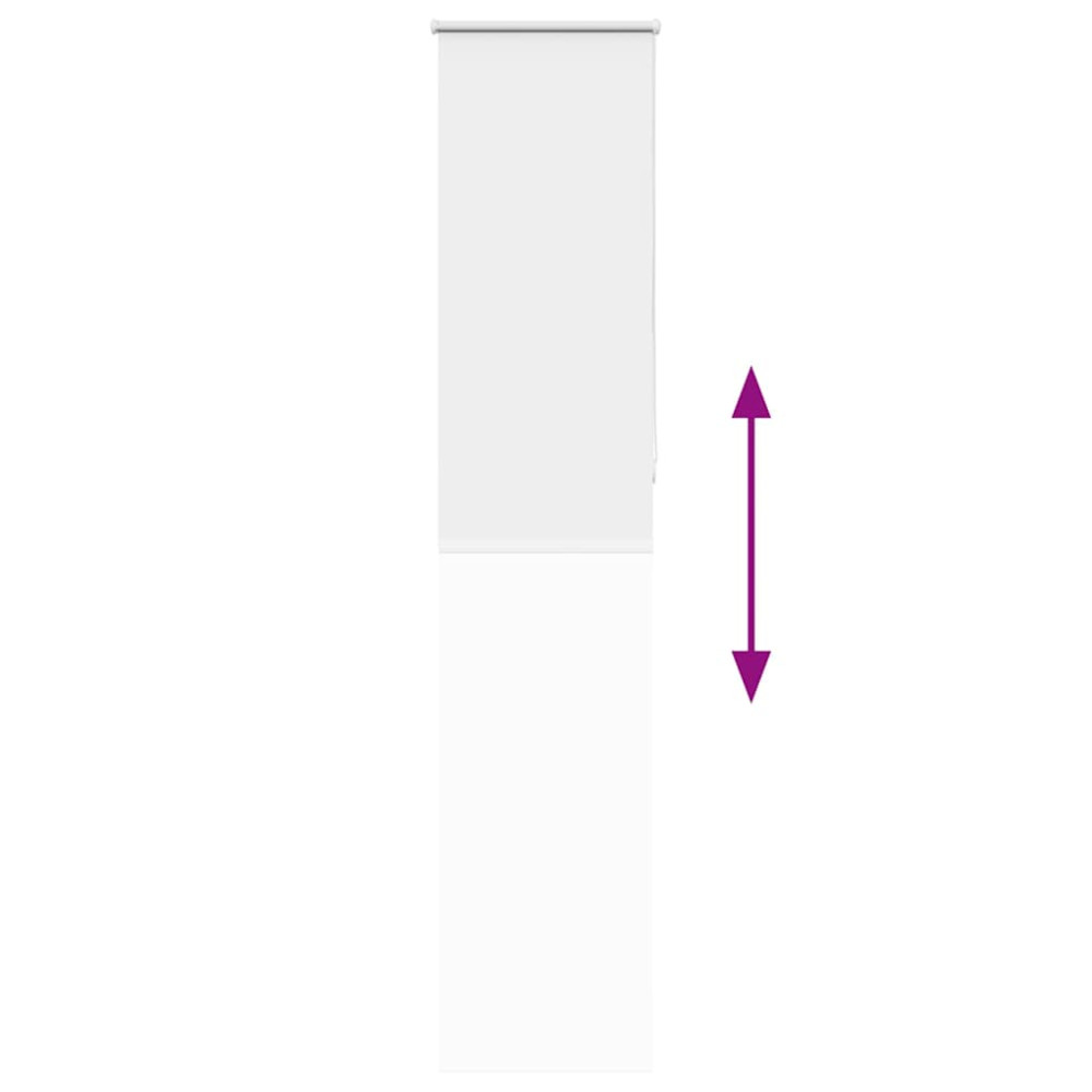 Produktbild för Rullgardin mörkläggning vit 50x230 cm tyg bredd 45,7 cm