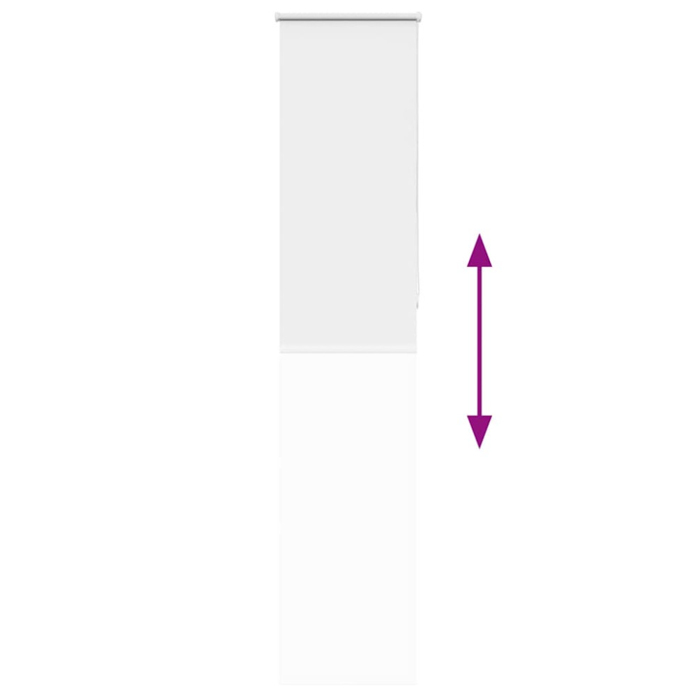 Produktbild för Rullgardin mörkläggning vit 60x230 cm tyg bredd 55,7 cm