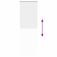 Produktbild för Rullgardin mörkläggning vit 65x230 cm tyg bredd 60,7 cm
