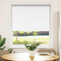 Produktbild för Rullgardin mörkläggning vit 160x230 cm tyg bredd 156,6 cm