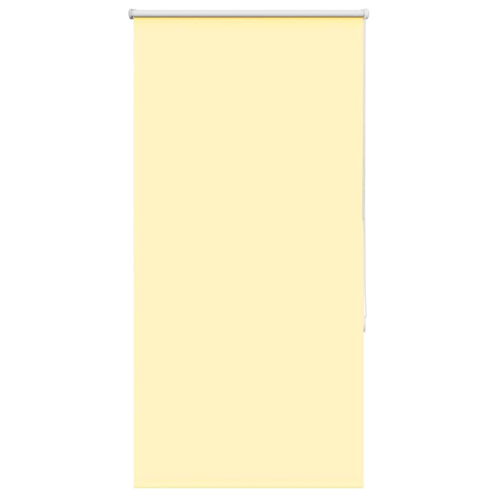Produktbild för Rullgardin mörkläggningsgul 70x130 cm tyg bredd 65,7 cm
