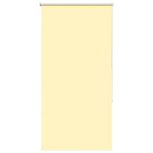 vidaXL Rullgardin mörkläggningsgul 70x130 cm tyg bredd 65,7 cm