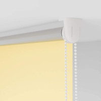 Produktbild för Rullgardin mörkläggningsgul 70x130 cm tyg bredd 65,7 cm