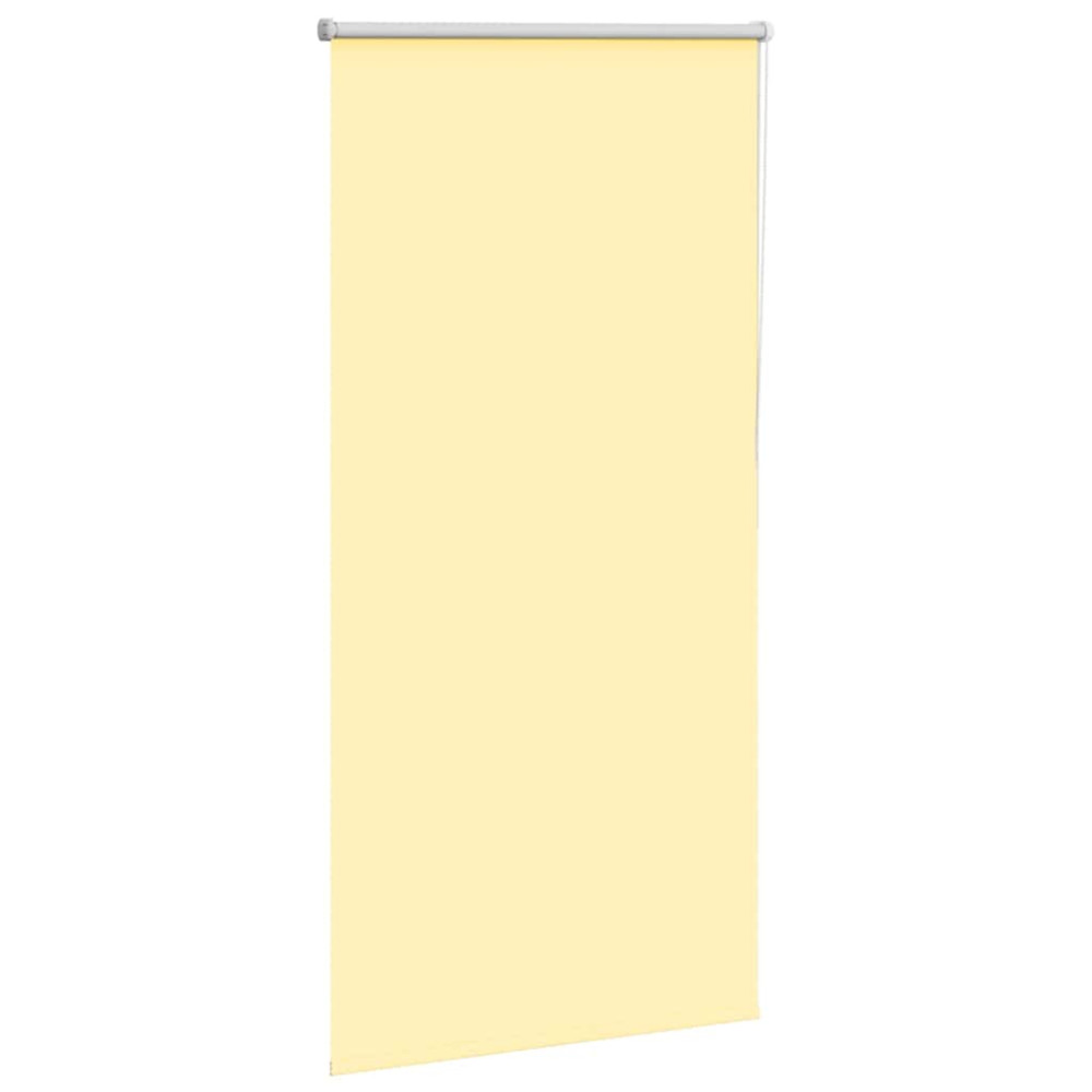 Produktbild för Rullgardin mörkläggningsgul 70x130 cm tyg bredd 65,7 cm