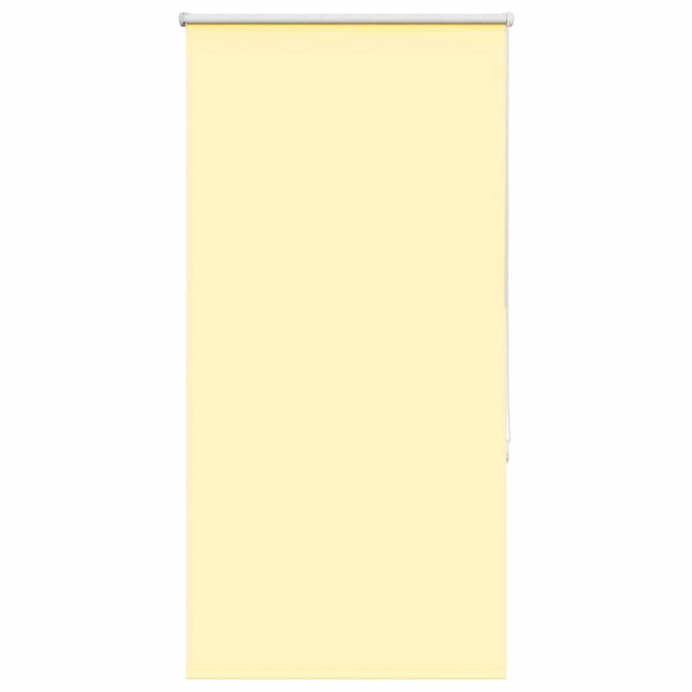 Produktbild för Rullgardin mörkläggningsgul 75x130 cm tyg bredd 70,7 cm