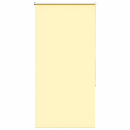 vidaXL Rullgardin mörkläggningsgul 75x130 cm tyg bredd 70,7 cm