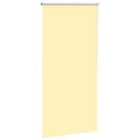 Produktbild för Rullgardin mörkläggningsgul 75x130 cm tyg bredd 70,7 cm