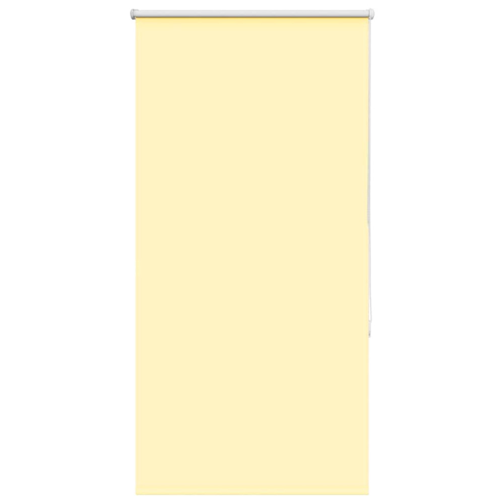 Produktbild för Rullgardin mörkläggningsgul 80x130 cm tygbredd 75,7 cm