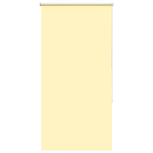 vidaXL Rullgardin mörkläggningsgul 80x130 cm tygbredd 75,7 cm