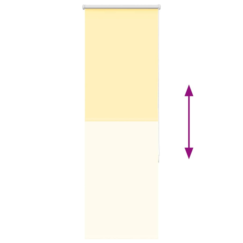 Produktbild för Rullgardin mörkläggningsgul 60x150 cm tyg bredd 55,7 cm