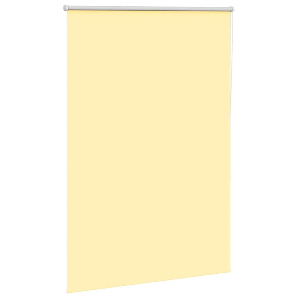 Produktbild för Rullgardin mörkläggningsgul 105x150 cm tyg bredd 100,7 cm